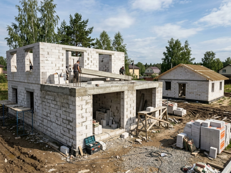 Жесткий выбор плотности газобетона: подбираем блок для дома, гаража и бани Жесткий выбор плотности газобетона: подбираем блок для дома, гаража и бани